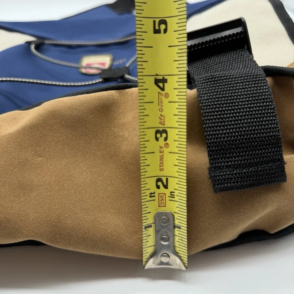 Mountain Ridge Messenger Laptop Bag Blue Tan Black Shoulder Travel